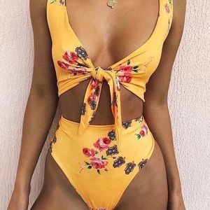 Yellow 2 Piece Swim
